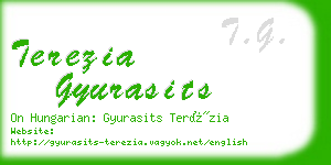 terezia gyurasits business card